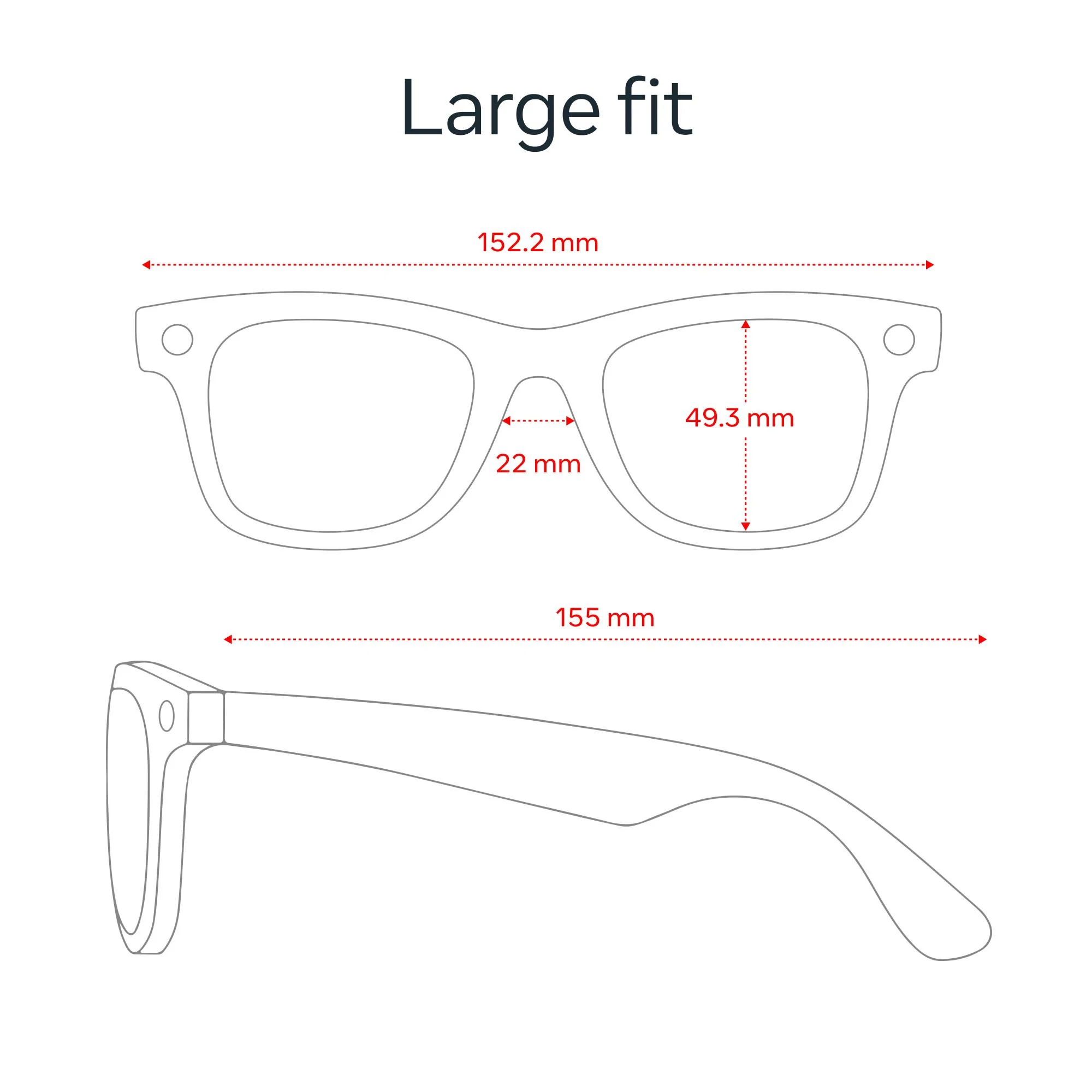 Ray-Ban | Meta Wayfarer Large Gen 2 AI Glasses (Matte Black/Clear) - Image 6