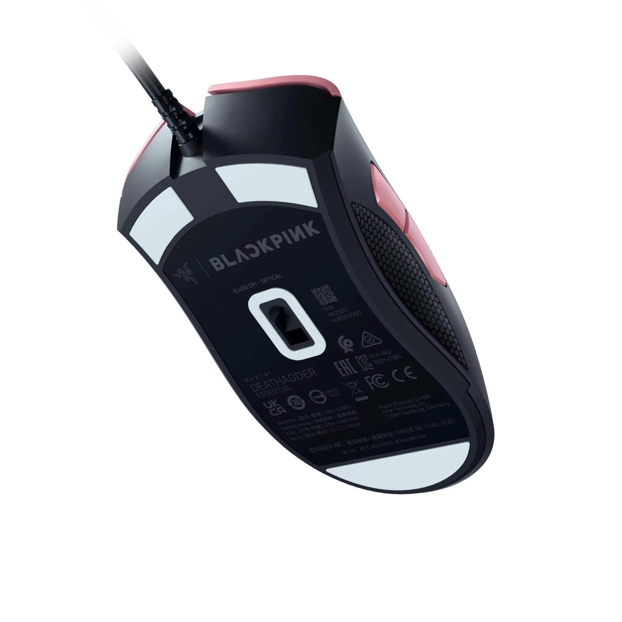 Razer DeathAdder Essential Ergonomic Wired Gaming Mouse Blackpink Edition (Pink) - Image 4