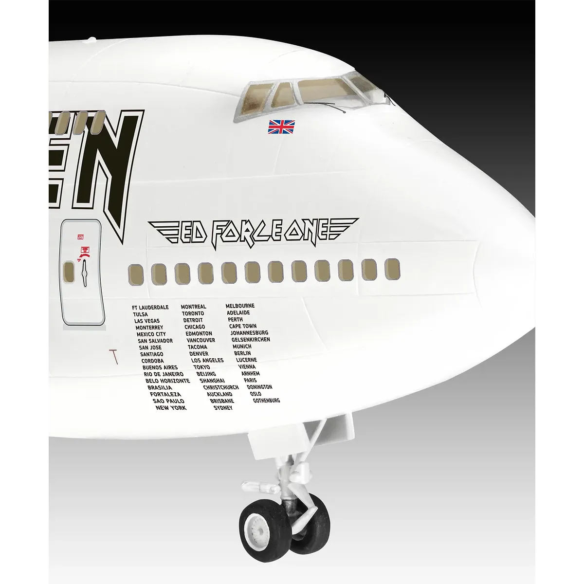 Revell 1/144 Boeing 747-700 Iron Maiden “Ed Force One” Aeroplane Scaled Plastic Model Kit - Image 7