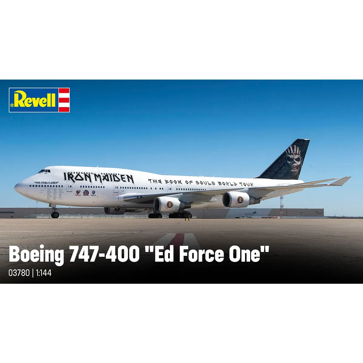 Revell 1/144 Boeing 747-700 Iron Maiden “Ed Force One” Aeroplane Scaled Plastic Model Kit - Image 9
