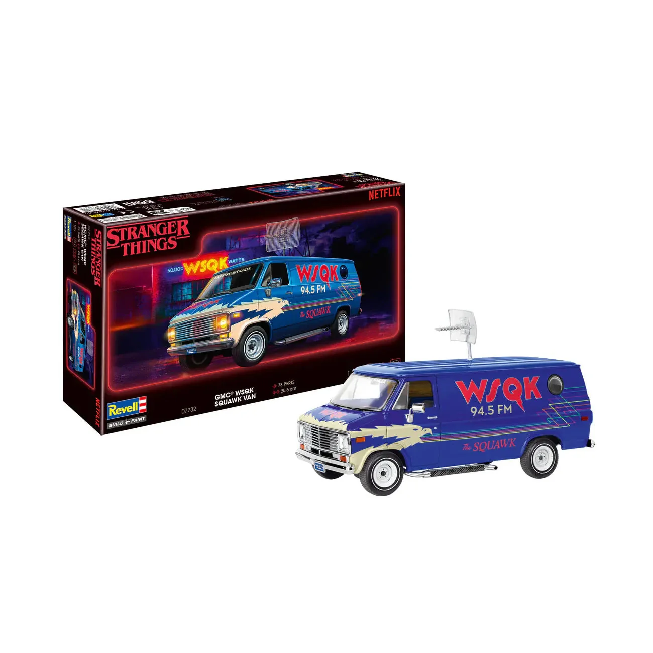 Revell 1/25 Gmc Wsqk Squawk Van - Stranger Things