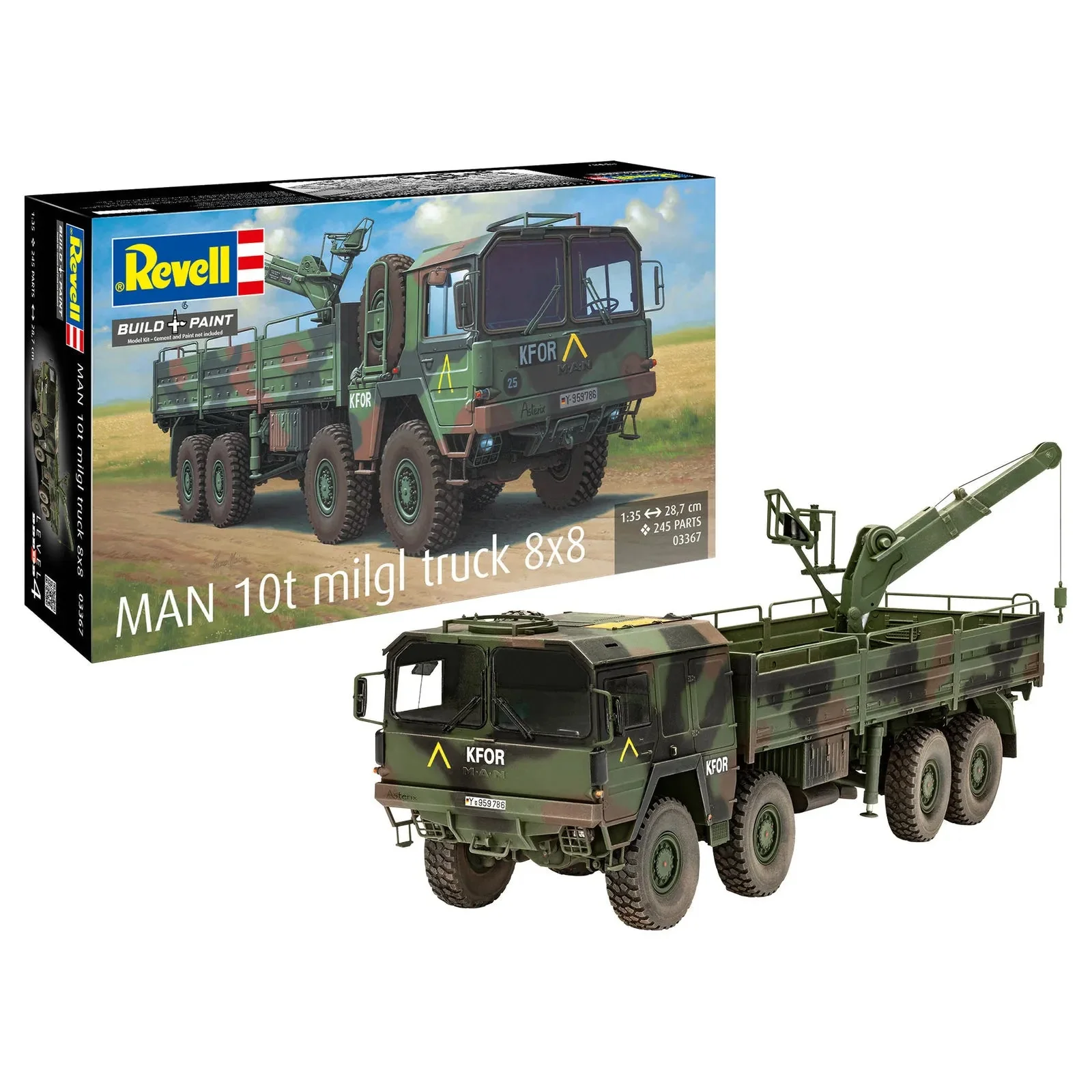 Revell 1/35 Man 10T Milgl 8X8 Truck - Image 3