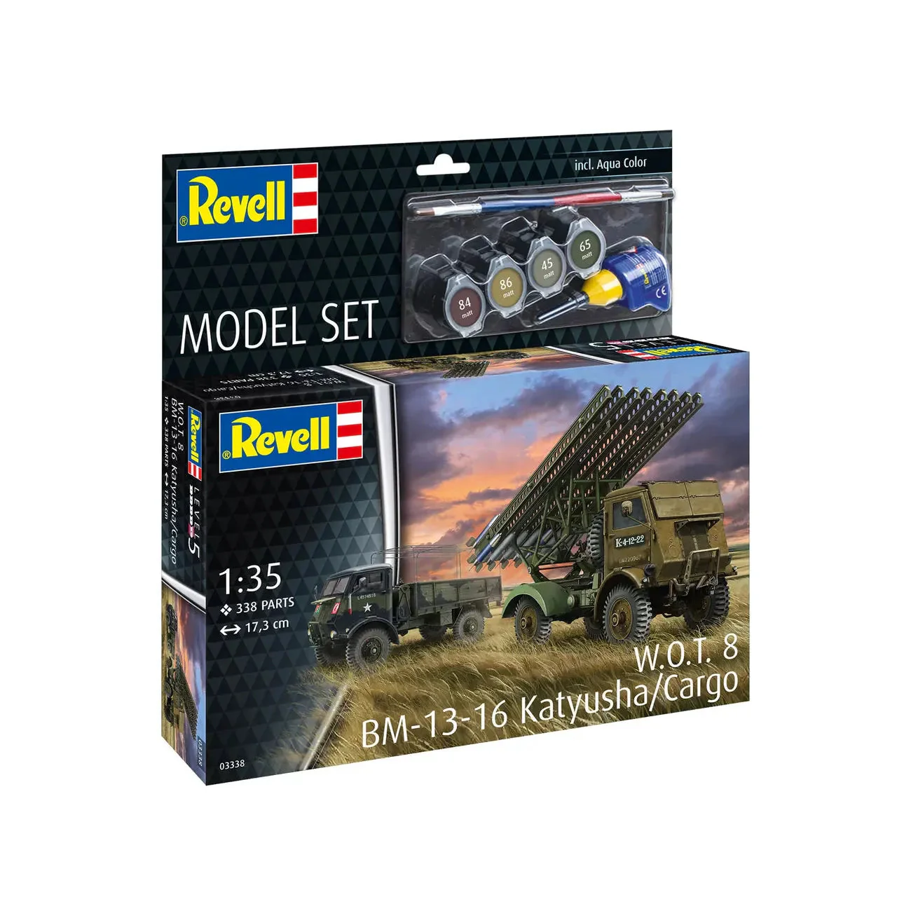 Revell 1/35 Model Set W.O.T. 8 Bm-13-16 Katyusha/Cargo - Image 2