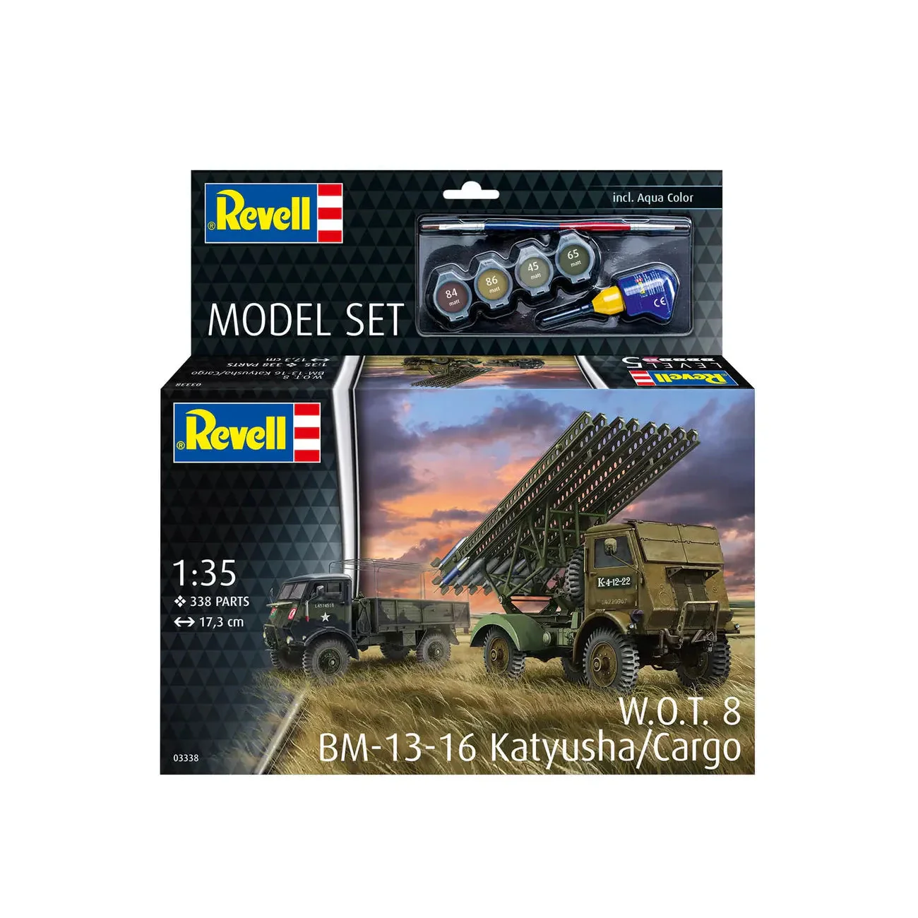 Revell 1/35 Model Set W.O.T. 8 Bm-13-16 Katyusha/Cargo - Image 3
