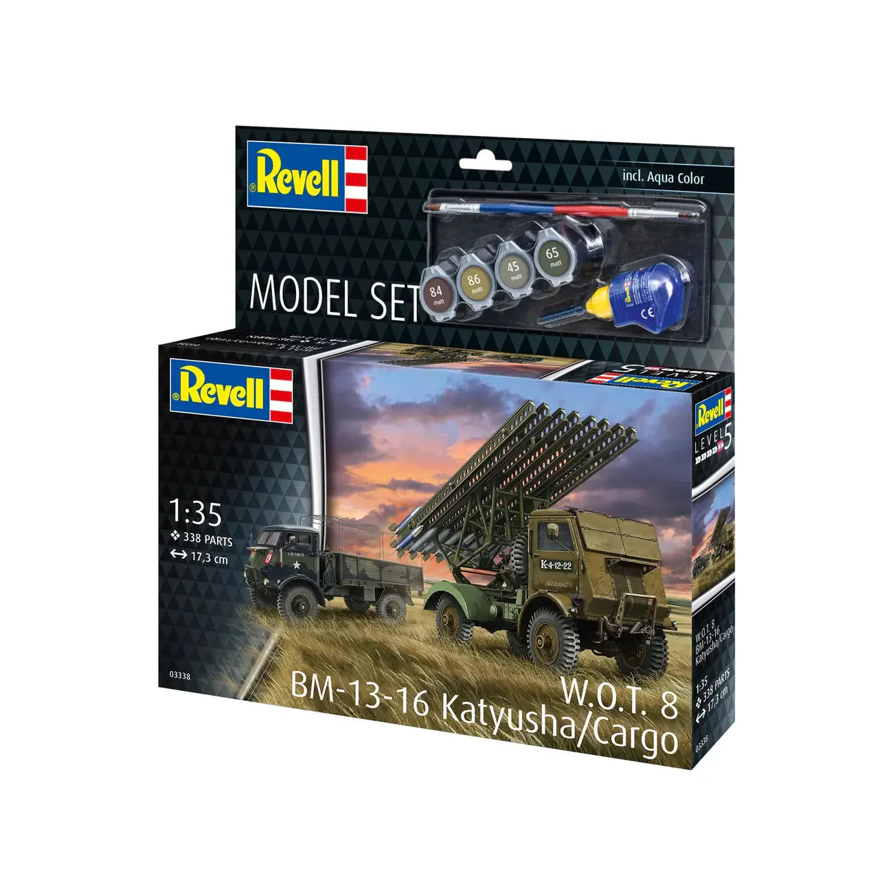 Revell 1/35 Model Set W.O.T. 8 Bm-13-16 Katyusha/Cargo - Image 4