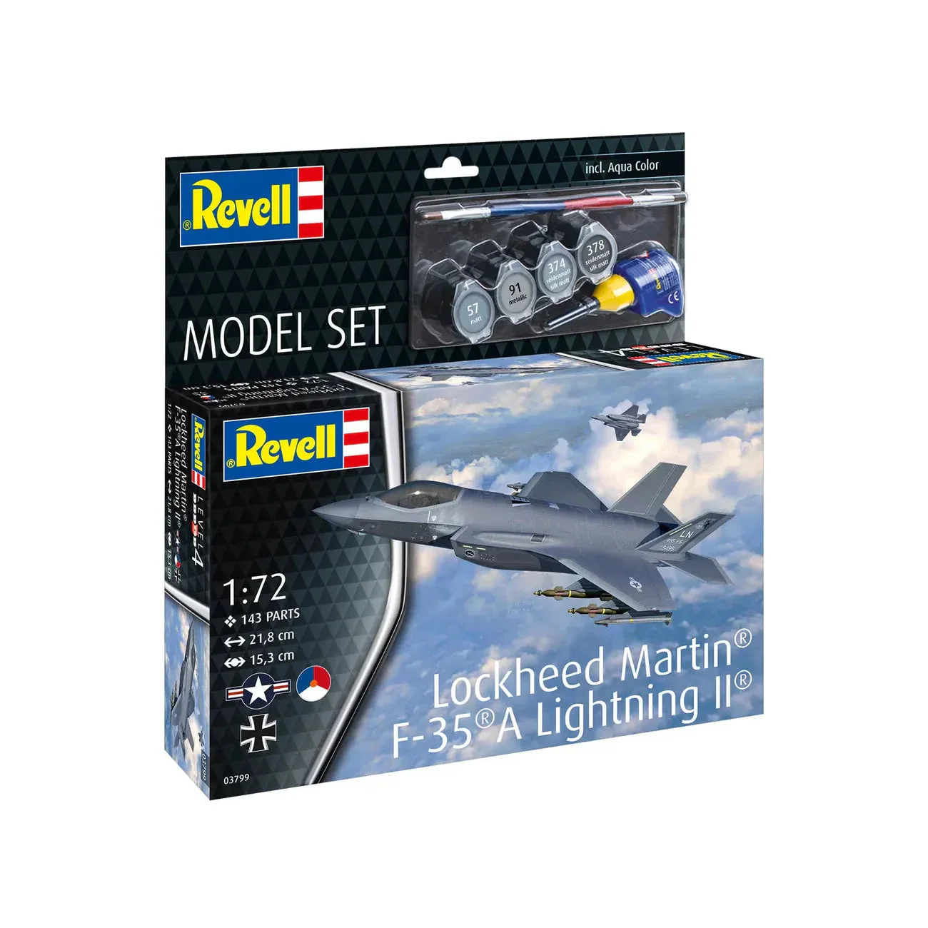 Revell 1/72 Model Set Lockheed Martin F-35 A Lightning II - Image 2