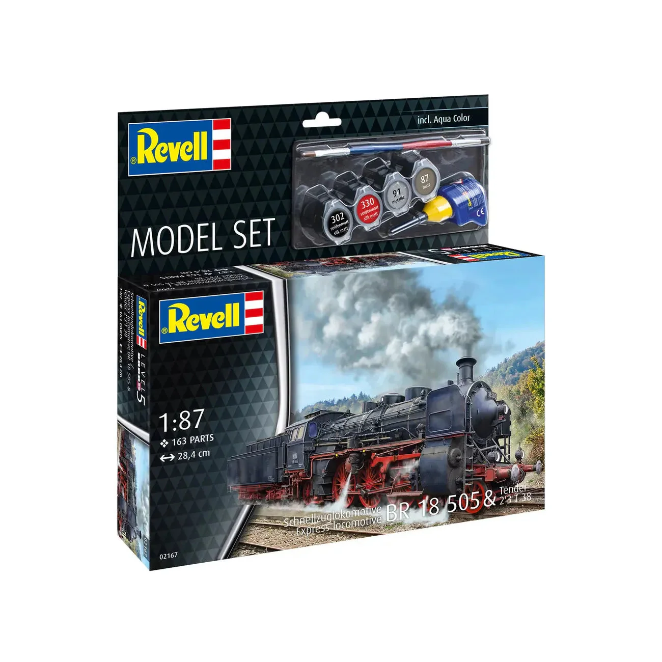Revell 1/87 Model Set Express Loco Br 18 505 With Tender - Image 2