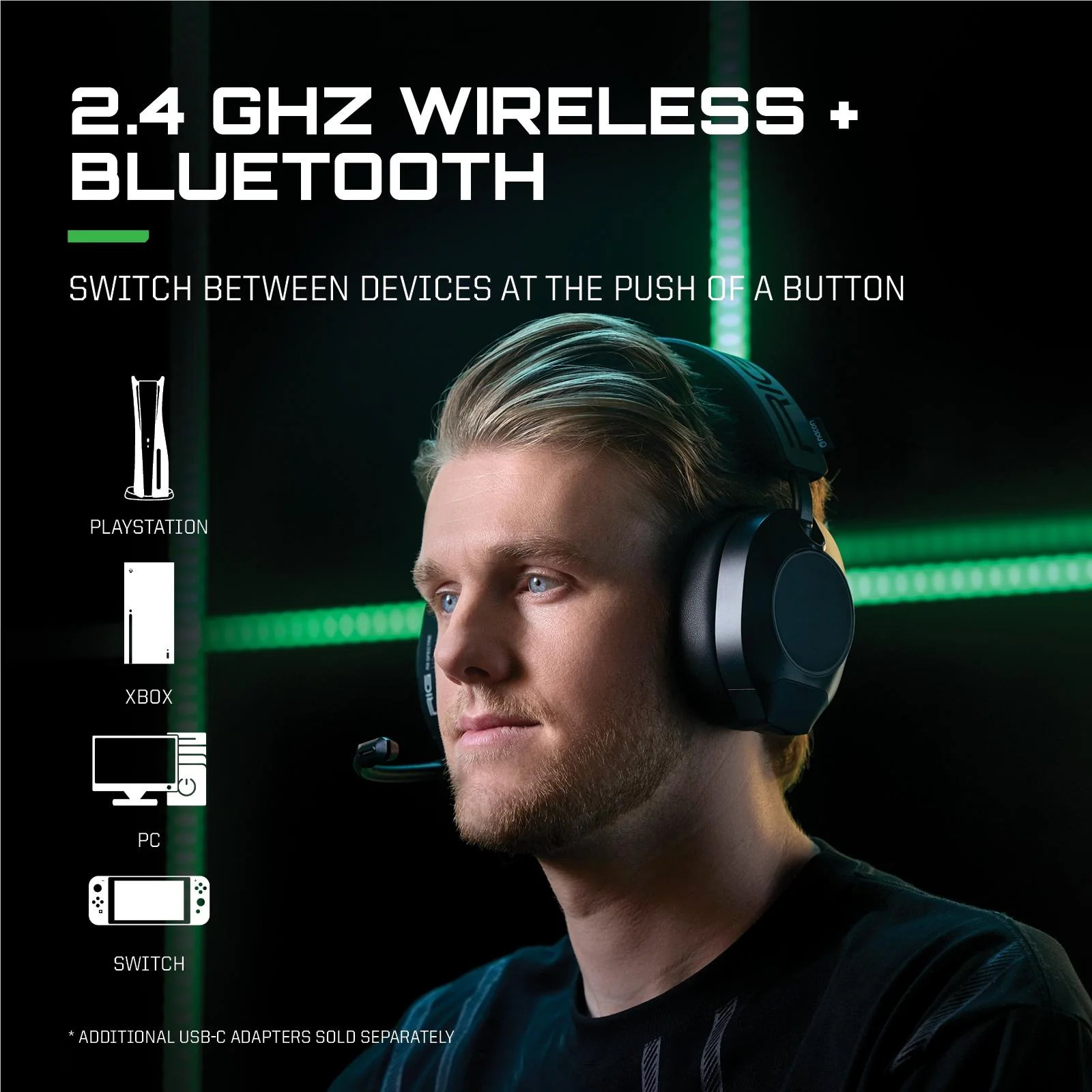 RIG R8 SPECTRE PRO HX Dual Wireless Gaming Headset and Base Station for Xbox (Black) - Image 6