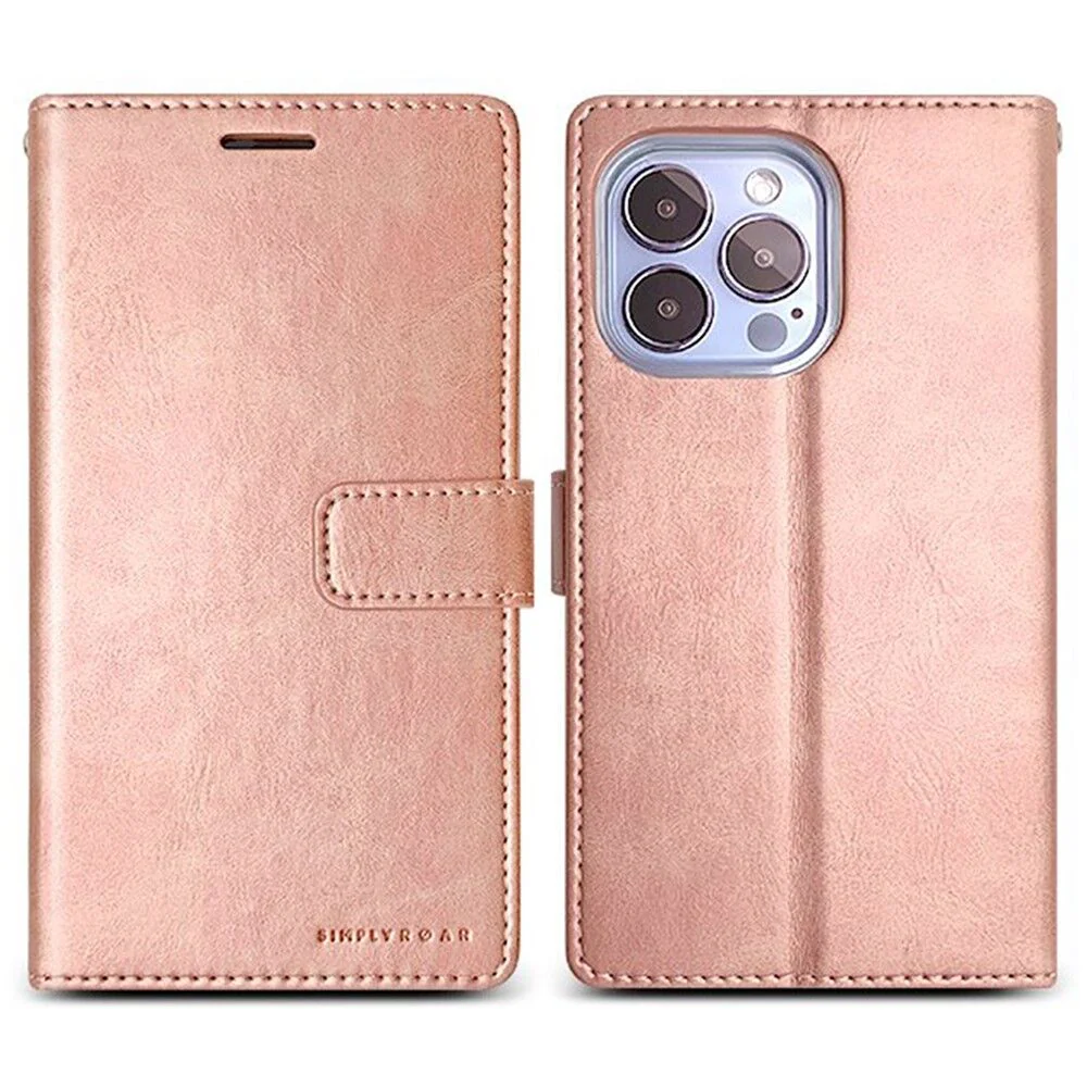 Roar Blue Moon [Choice Diary] Wallet Case iPhone 14 Plus Rose Gold