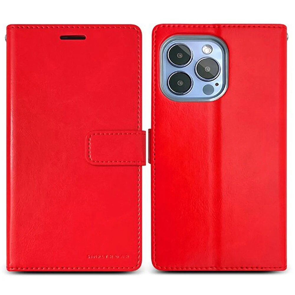 Roar Blue Moon iPhone 14 Plus Wallet Case - Red