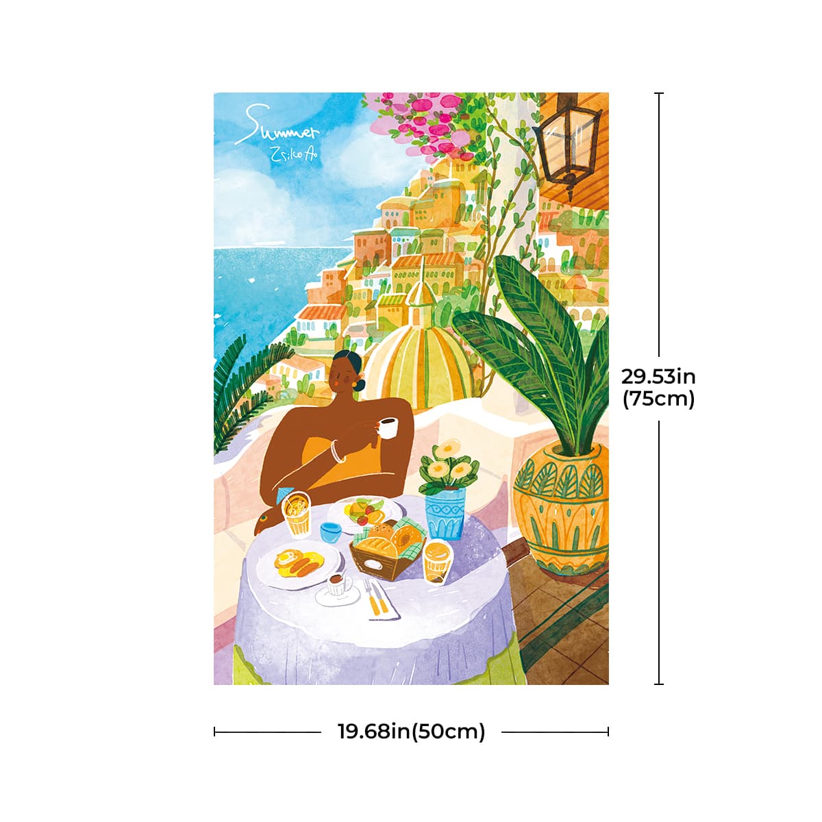 Robotime 1000-Pieces Amalfi Holiday Puzzle - Image 5
