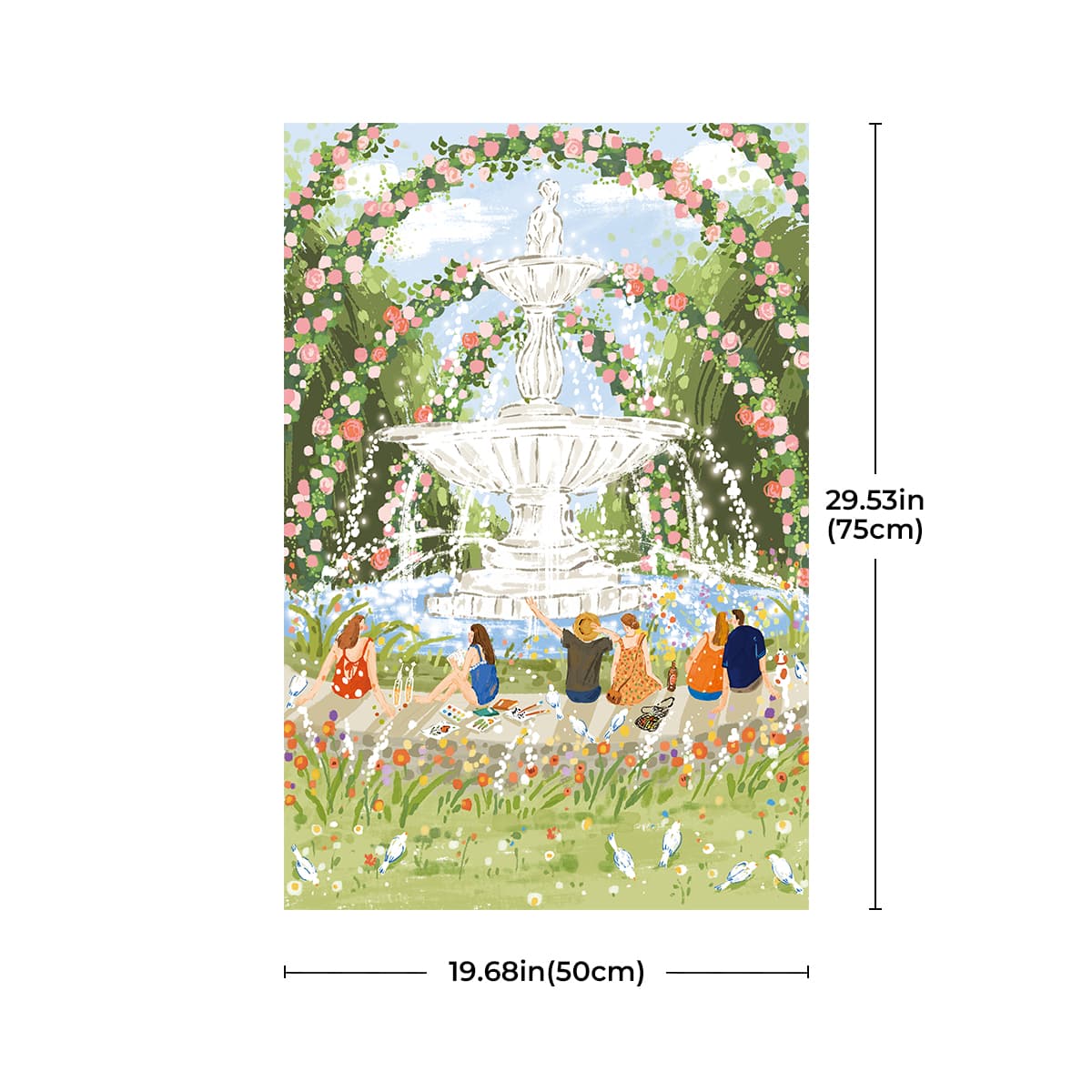Robotime 1000-Pieces Spring Fountain Puzzle - Image 3