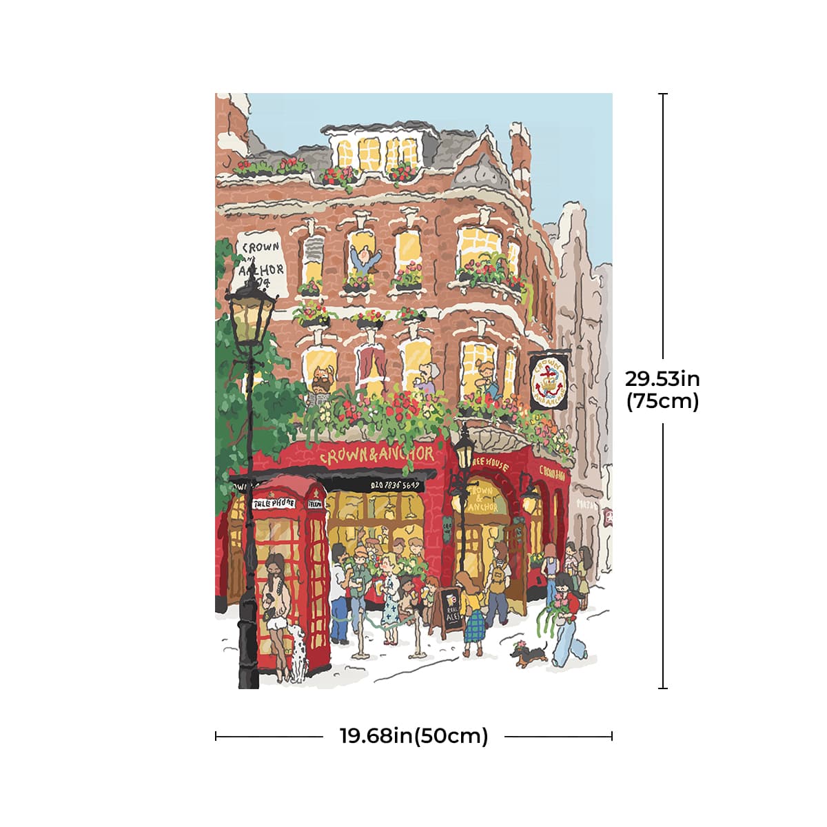 Robotime 1000-Pieces Welcome to Covent Garden Puzzle - Image 3