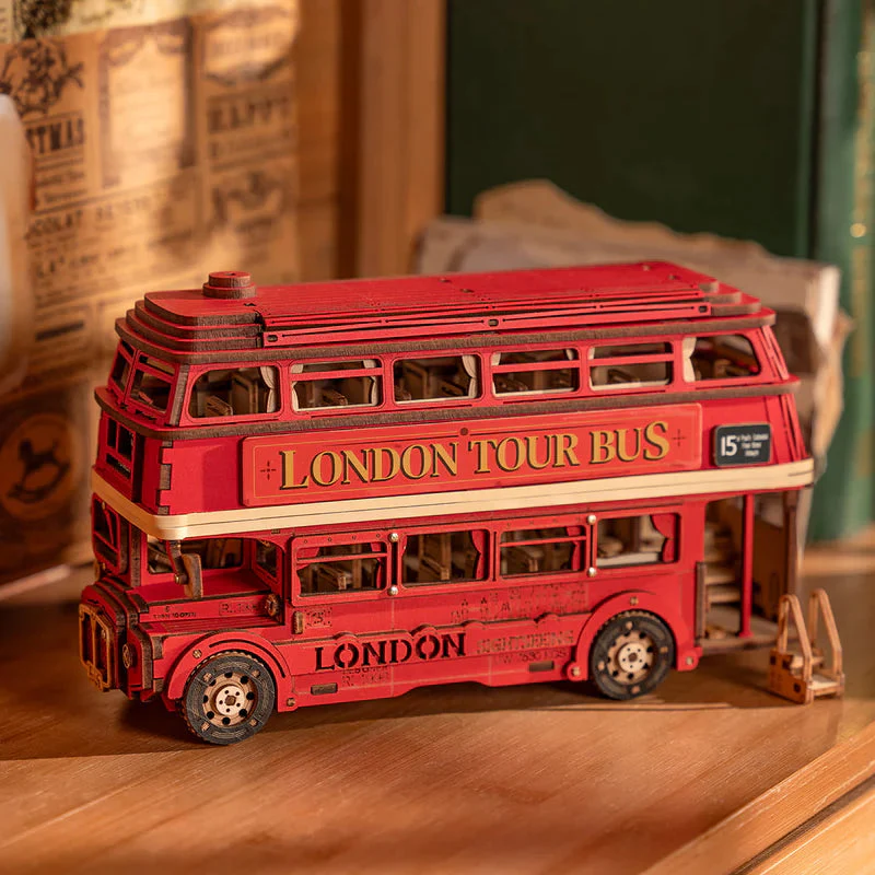 Robotime DIY London Bus - Image 4