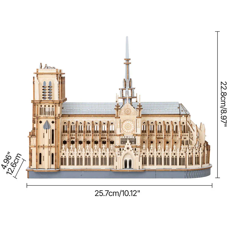 Robotime DIY Paris Cathedral (Notre Dame) - Image 3