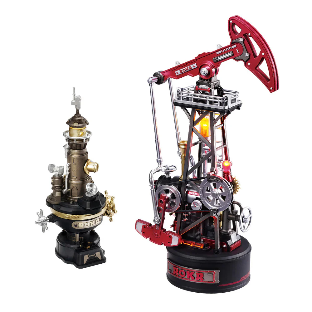 Robotime Industrial City Mechmix Oil Pump Jack - Image 4