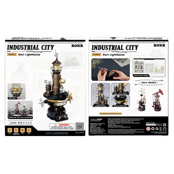 Robotime Industrial City Navi Lighthouse