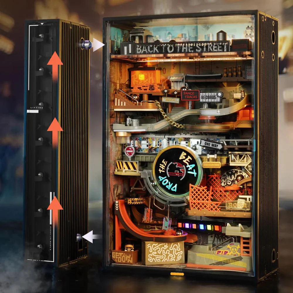 Robotime Marble Run Hipc Hopc Street with Elevator - Image 2