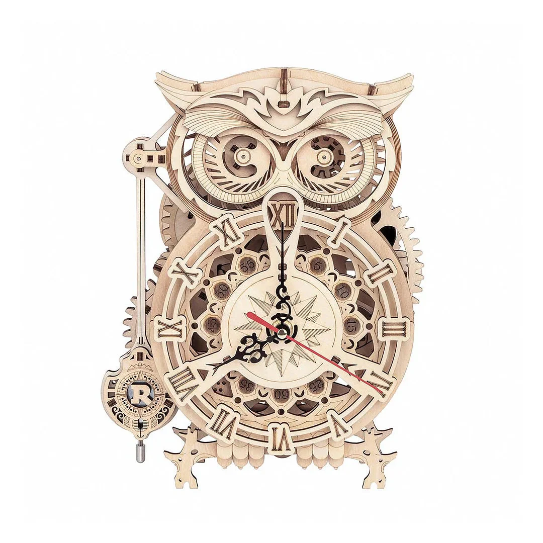 Robotime Mechanical Models Owl Clock