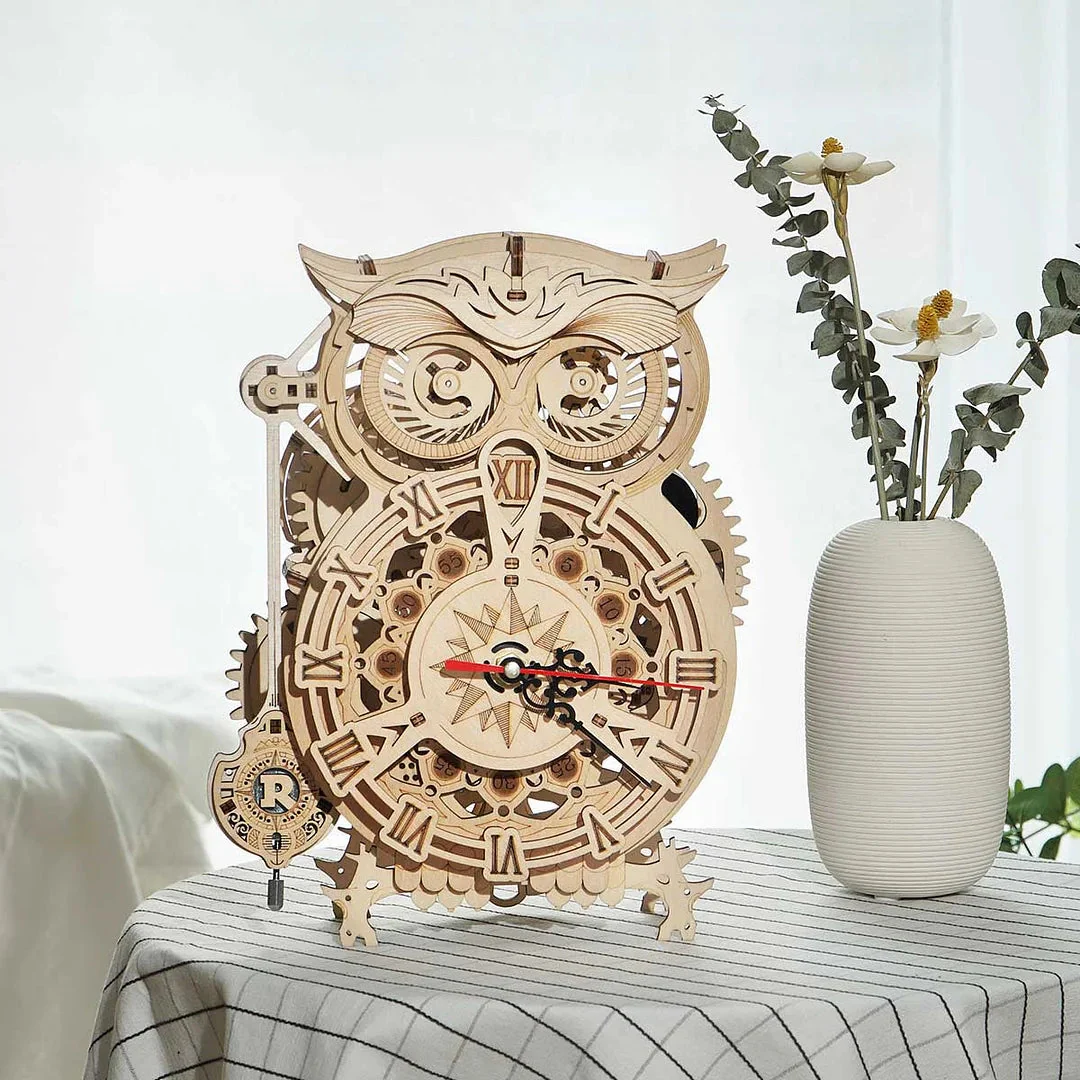 Robotime Mechanical Models Owl Clock - Image 2