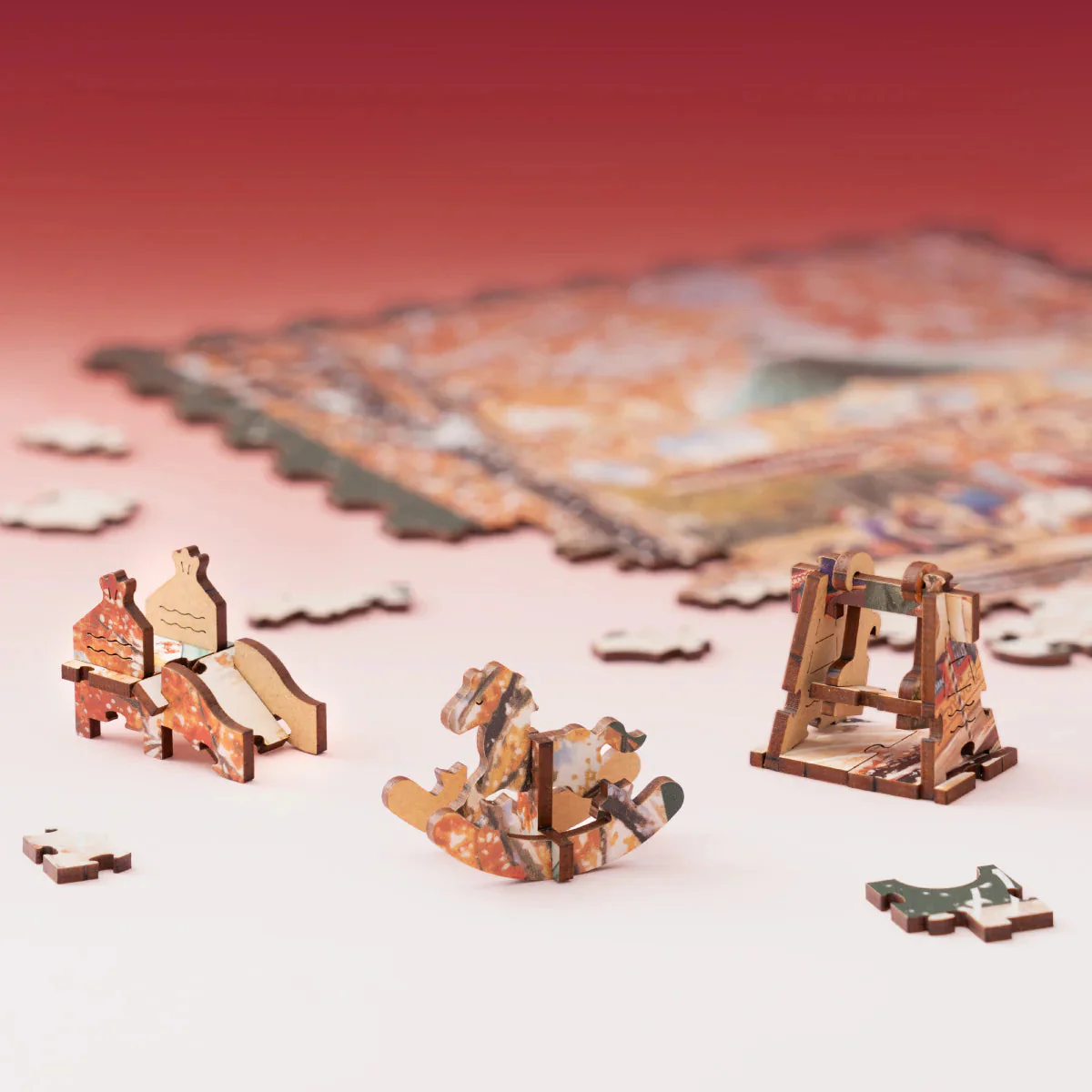 Robotime Paradise Golden Autumn Carousel Puzzle - Image 3