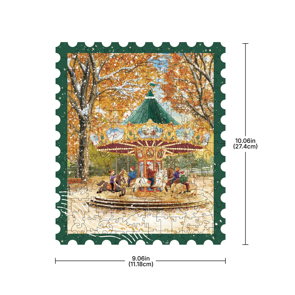 Robotime Paradise Golden Autumn Carousel Puzzle - Image 5