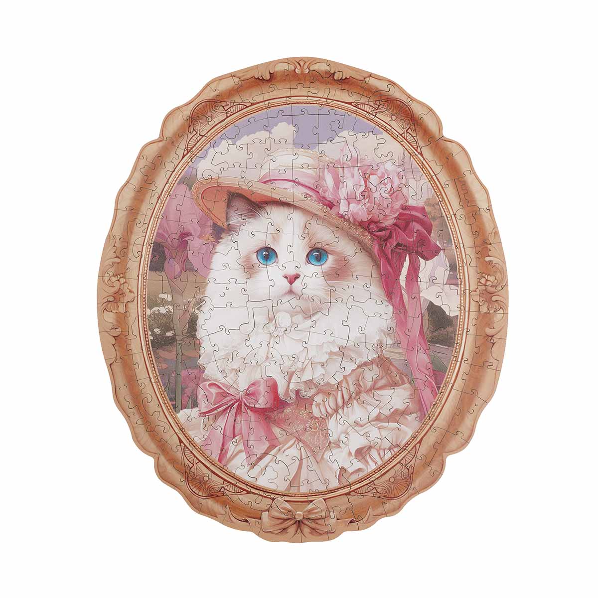 Robotime Paradise Springtime Kitty Portrait Puzzle