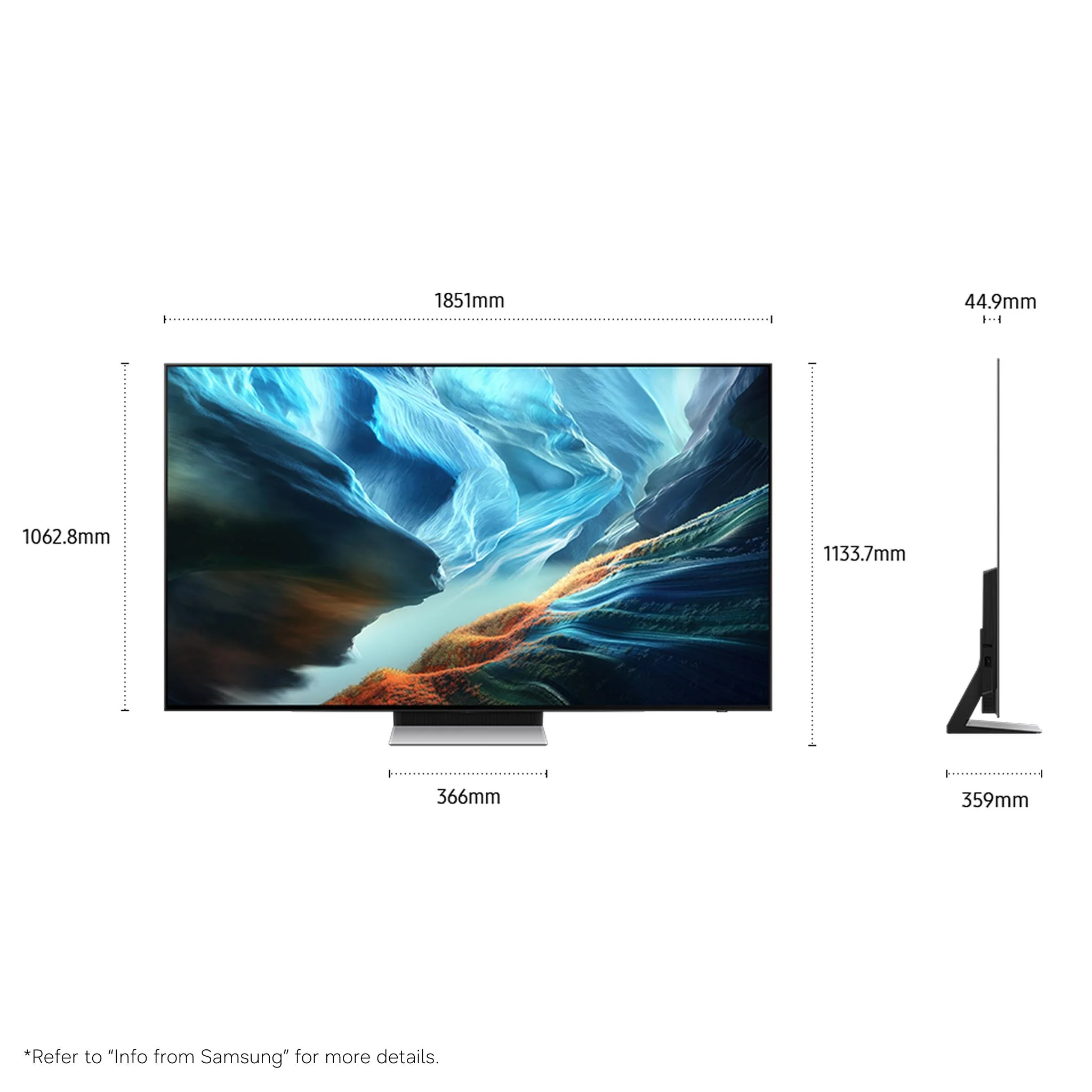 Samsung 83" S90H OLED 4K Smart AI TV [2026] - Image 2