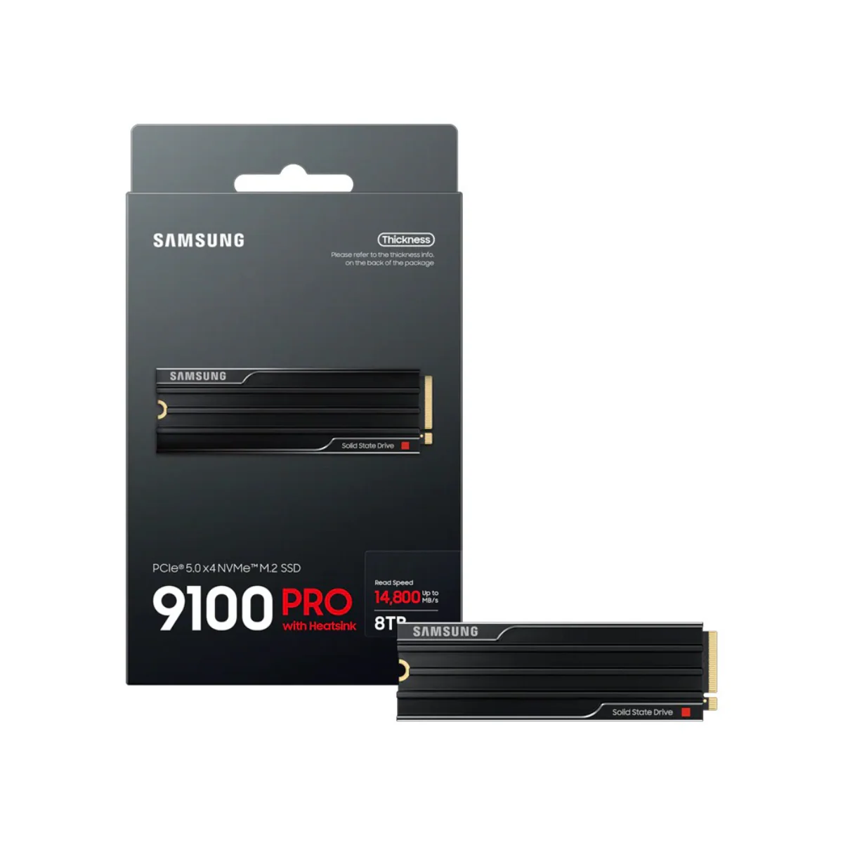 Samsung 9100 Pro 8TB NVMe M.2 SSD w/ Heatsink