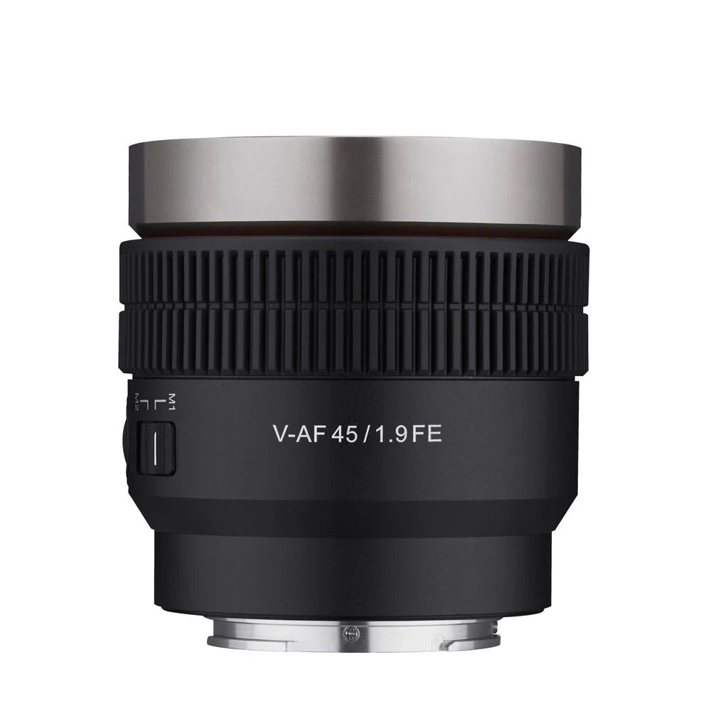 Samyang 45mm T1.9 V-AF Camera Lens for Sony FE Full Frame (Black)