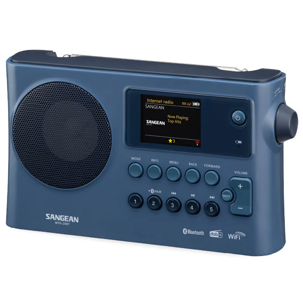 Sangean WFR-28BT DAB+ FM BT Portable Radio - Dark Blue - Limited Edition - Image 2