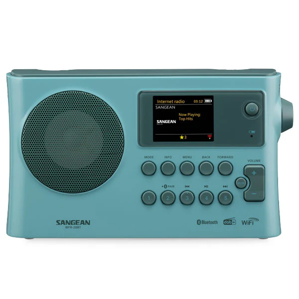 Sangean WFR-28BT DAB+ FM BT Portable Radio - Light Blue - Limited Edition
