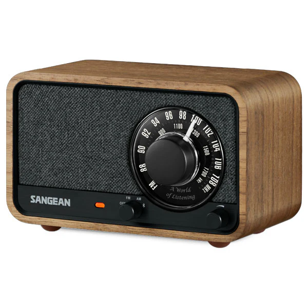 Sangean WR-8 AM/FM/BT Wooden Cabinet Radio - Vintage Walnut - Image 2