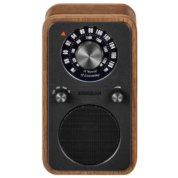Sangean WR-9 AM/FM/BT Wooden Cabinet Radio - Vintage Walnut
