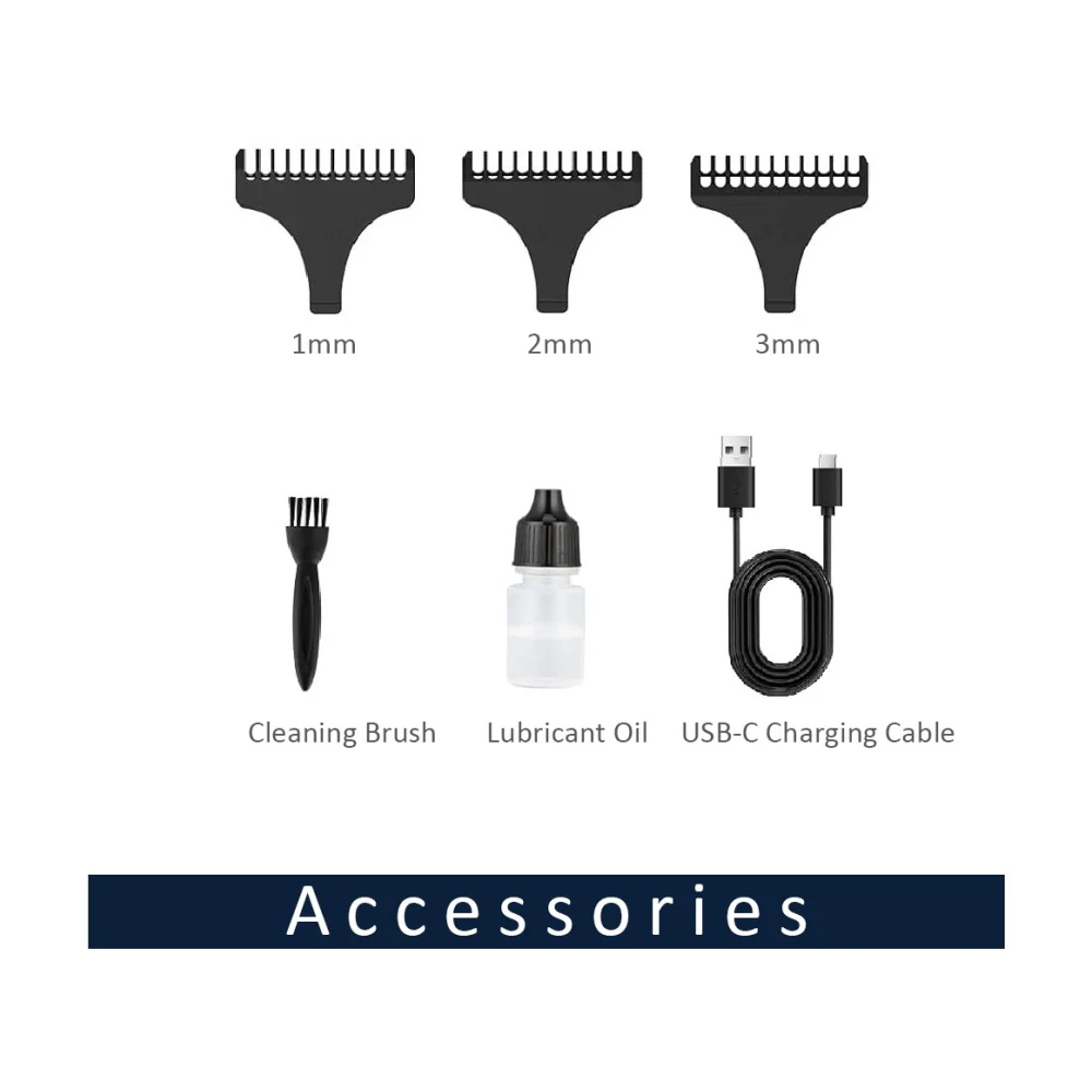 Sansai Cordless Beard Trimmer Ultra Quiet Digital Display 800mAh Battery - Image 3