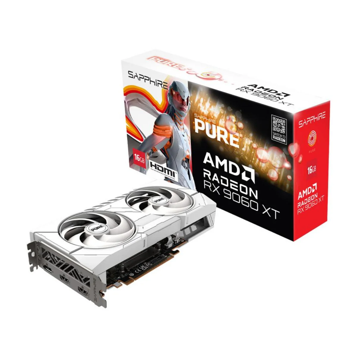 Sapphire Pure Radeon RX 9060 XT 16GB DDR6 Graphics Card
