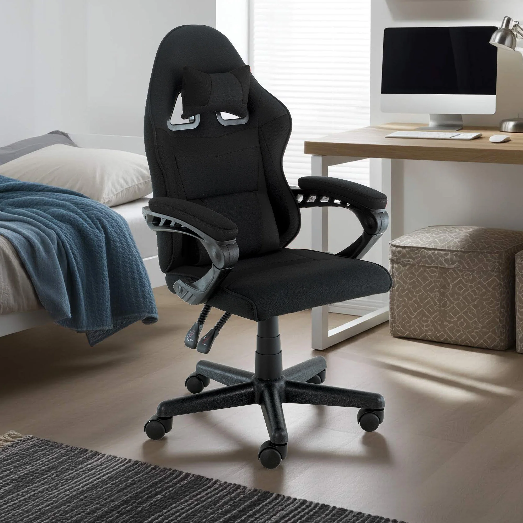 Sarantino Antre Adjustable Height Gaming Chair (Black) - Image 9