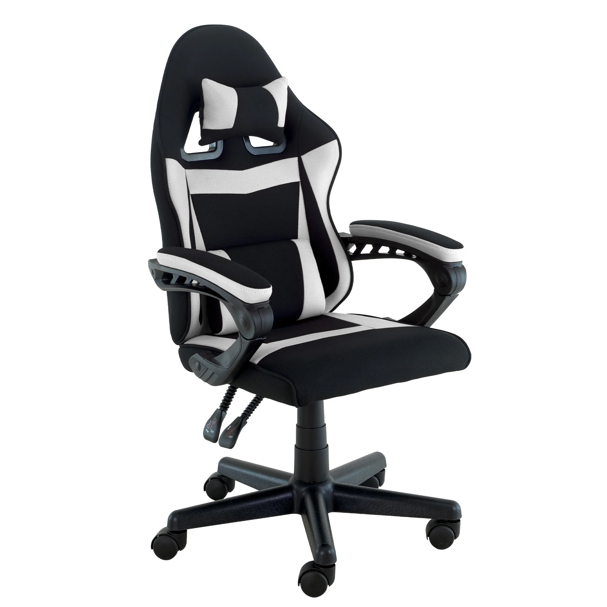 Sarantino Antre Adjustable Height  Gaming Chair  (Black/White) - Image 2