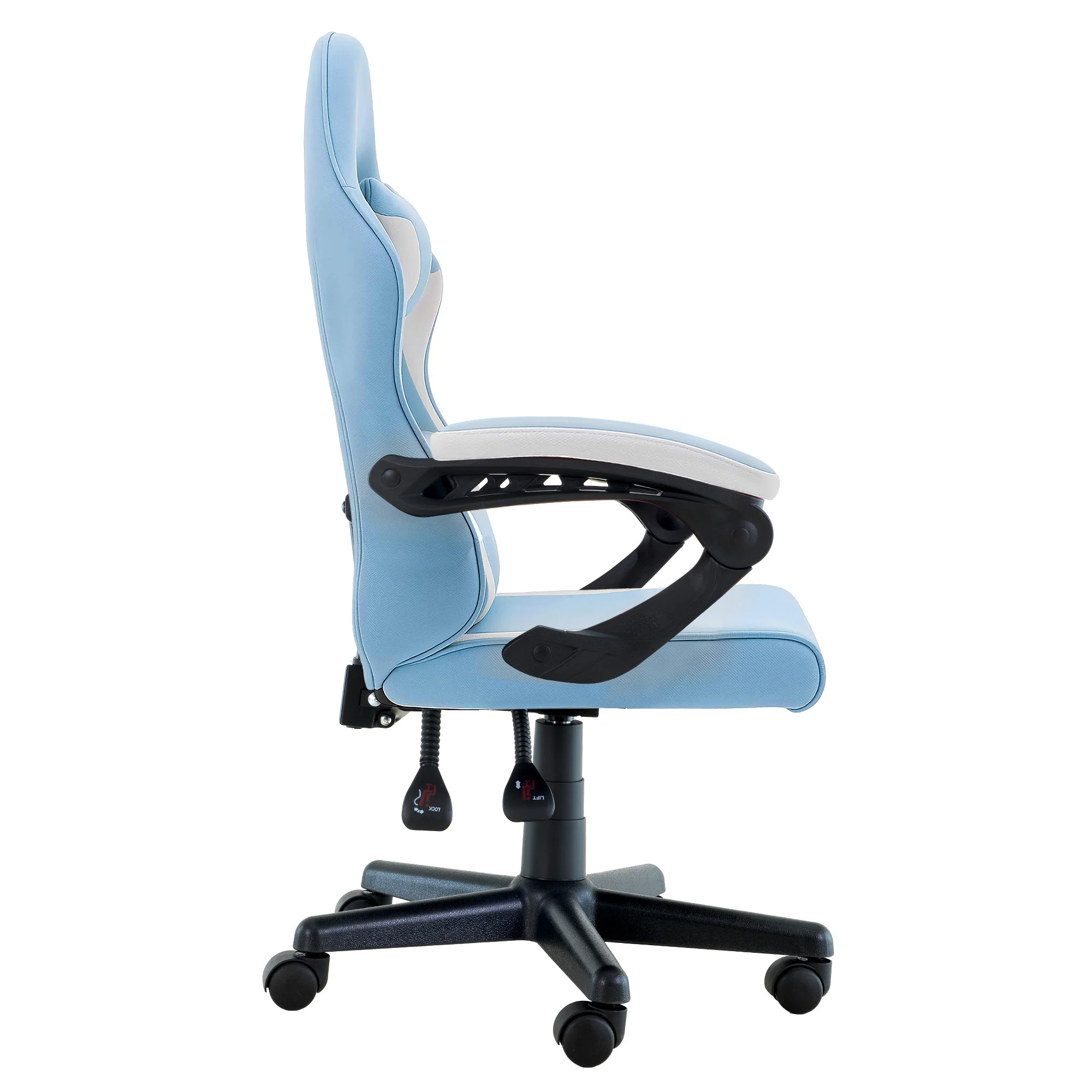 Sarantino Antre Adjustable Height Gaming Chair (Blue/White) - Image 5