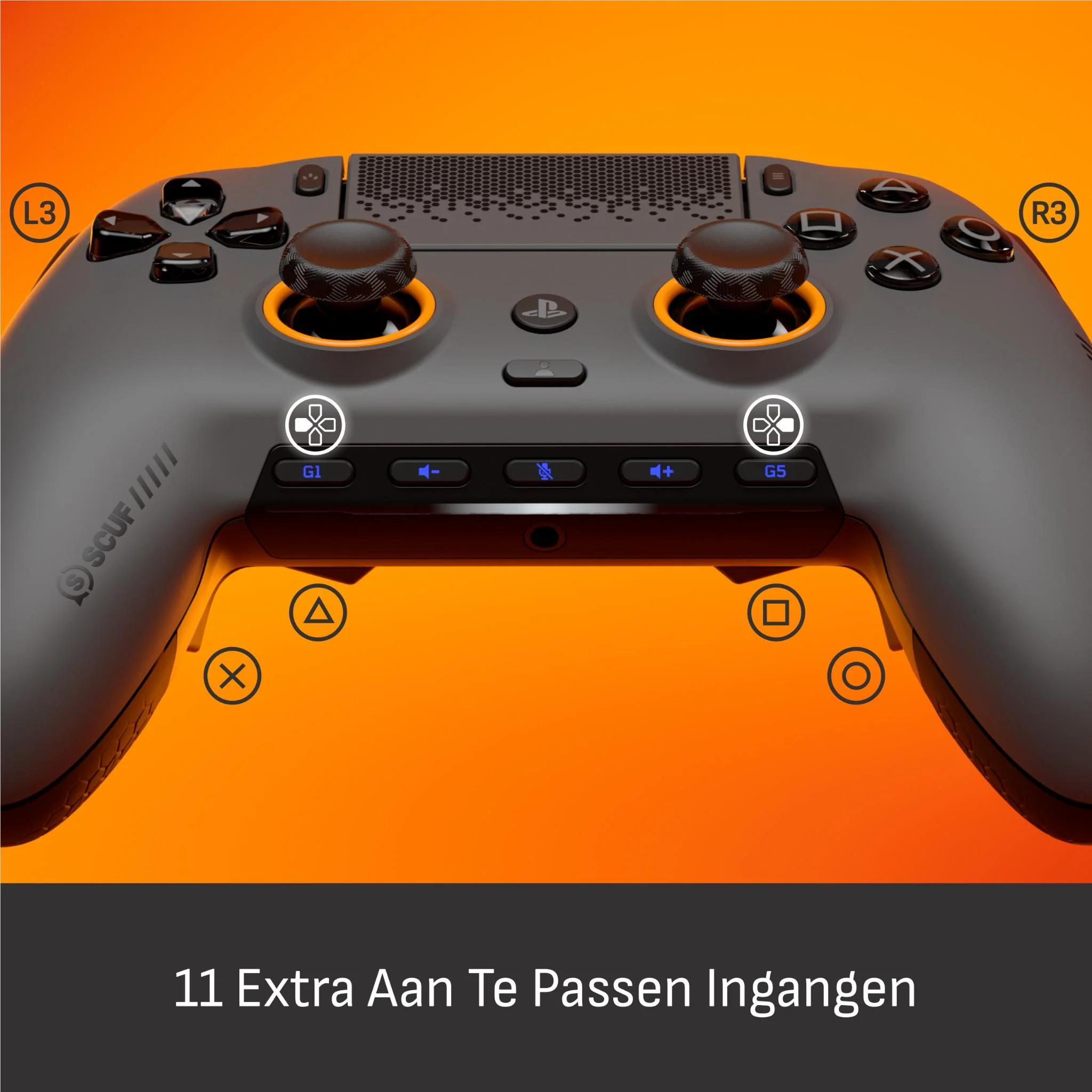 SCUFF Omega Wireless Preconfigured Controller for PS5 / PC (Steel Gray) - Image 5