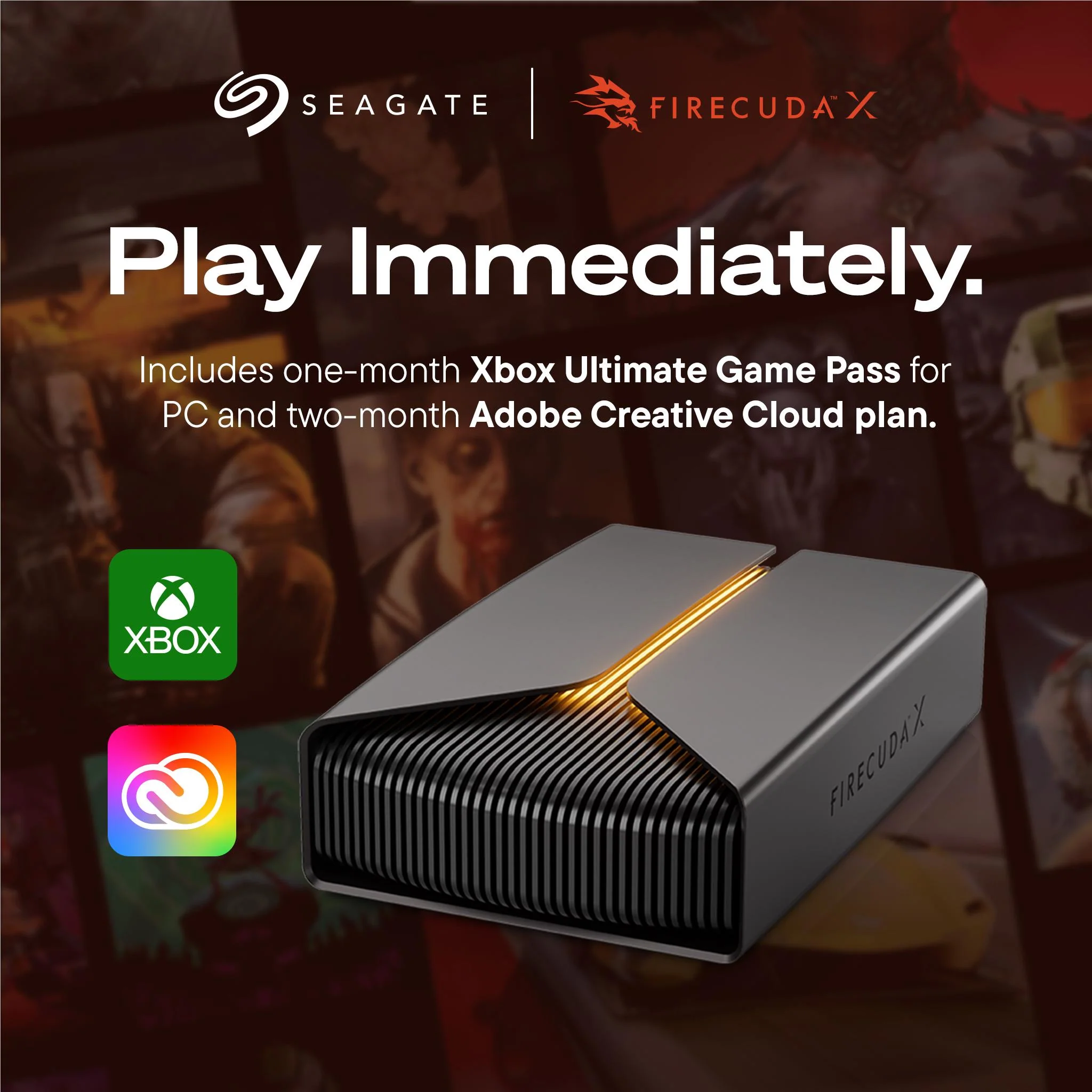 Seagate FireCuda X Vault  USB-C  External Gaming Hard Drive 20TB - Image 4