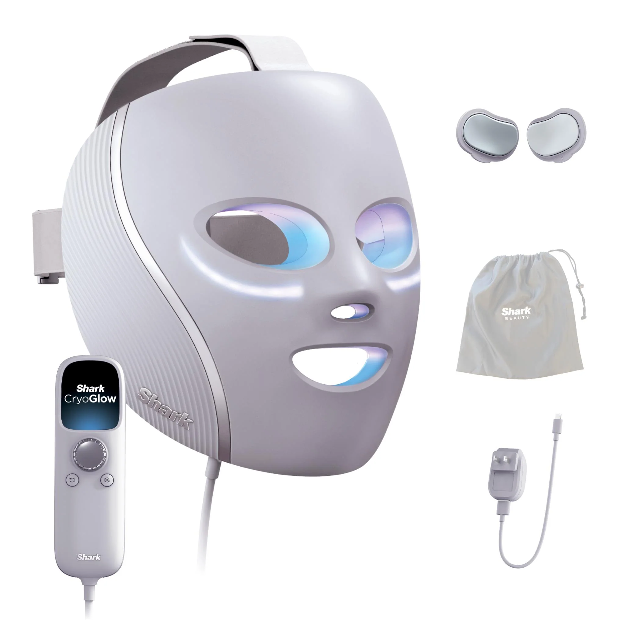 Shark™ CryoGlow™ Cooling + LED Face Mask (Lilac Chill)