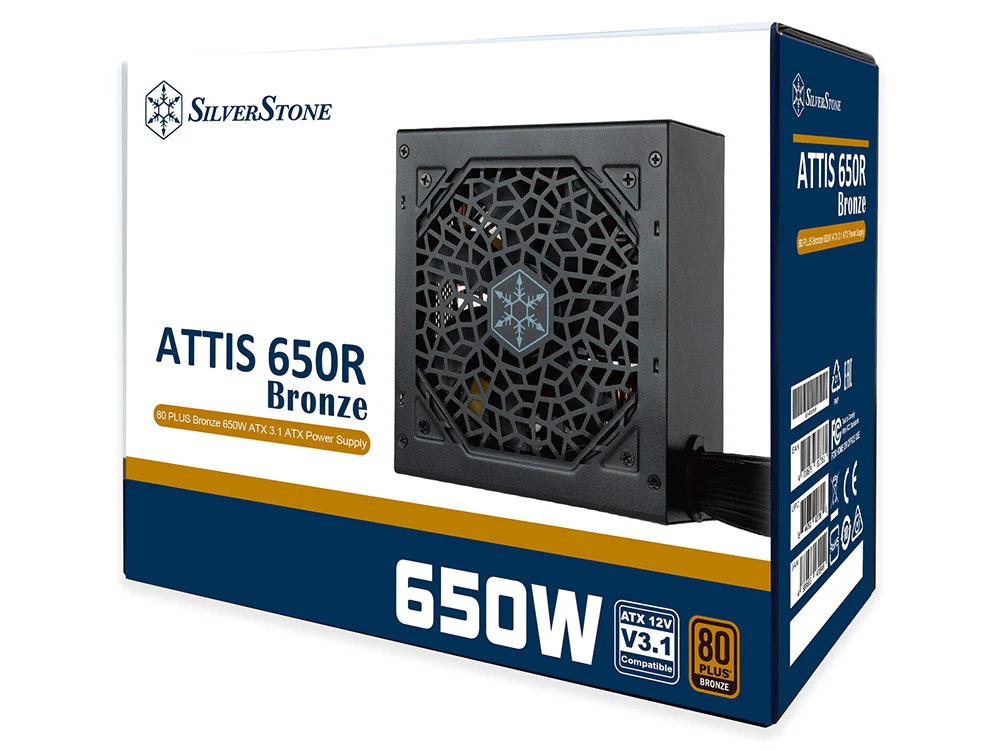 SilverStone ATTIS 650R 650W 80+ Bronze ATX 3.1 Power Supply (SST-AT650R-BF) - Image 7