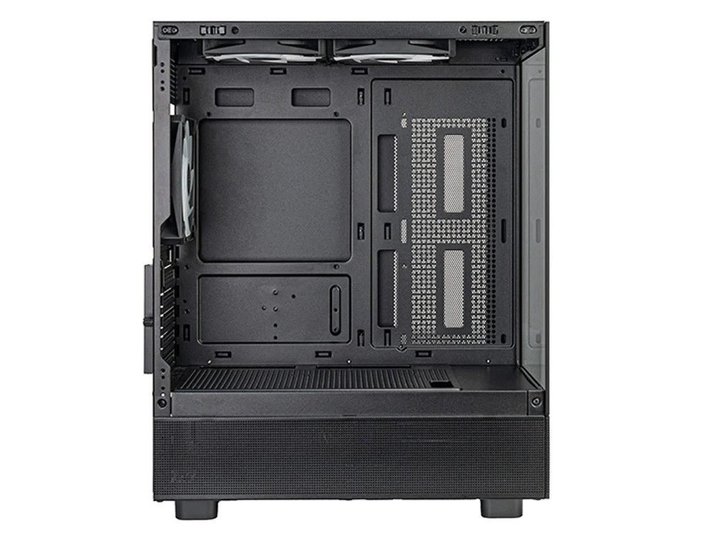 SilverStone LD04 Tempered Glass ARGB Micro-ATX Tower - Black - Image 3