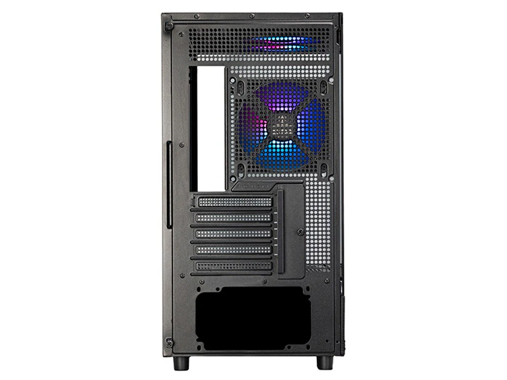 SilverStone LD04 Tempered Glass ARGB Micro-ATX Tower - Black - Image 4