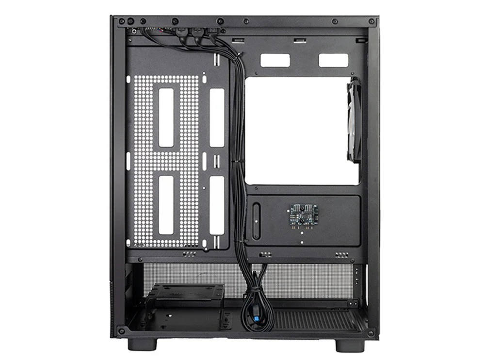 SilverStone LD04 Tempered Glass ARGB Micro-ATX Tower - Black - Image 7