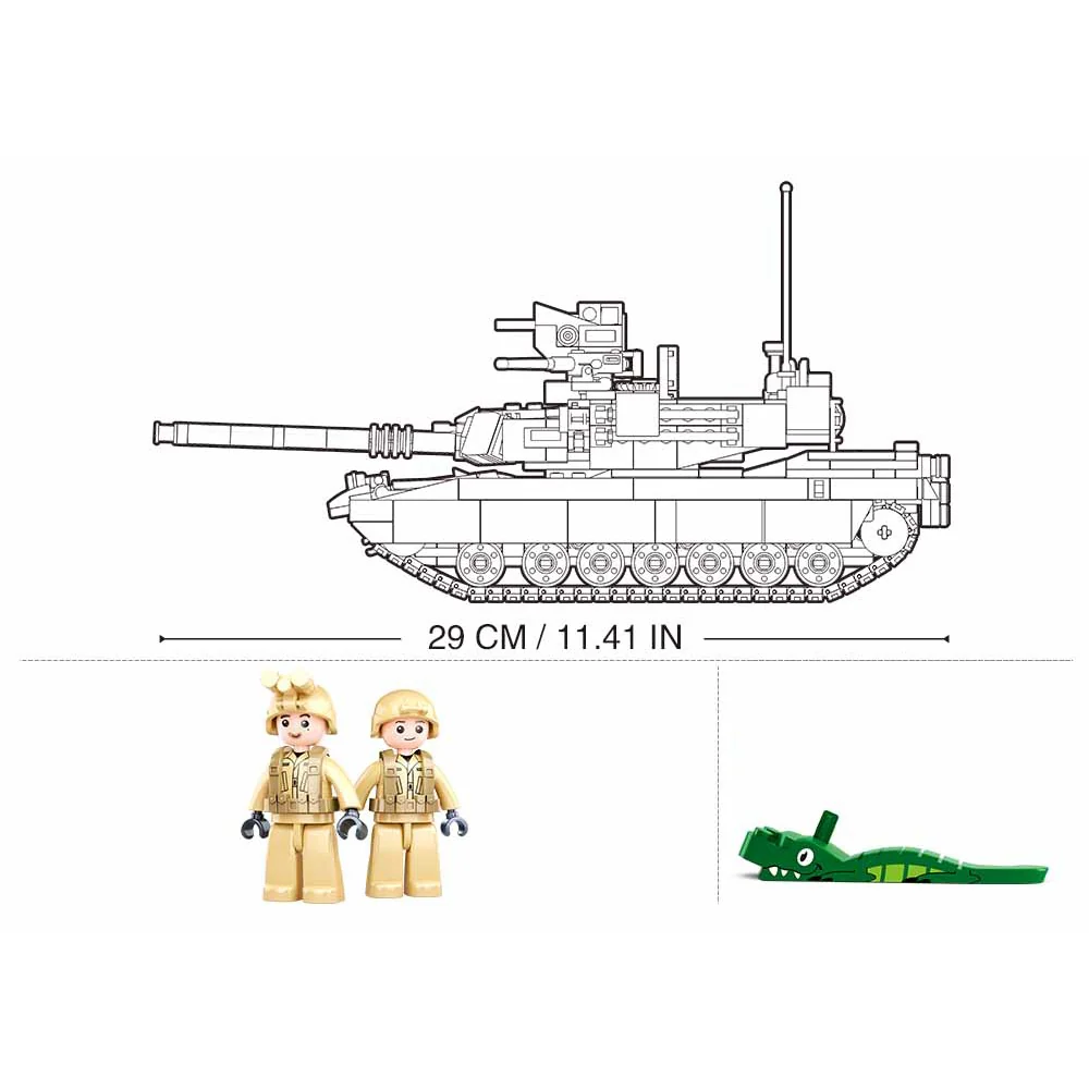 Sluban MB M1A2 V2 Abrams Tank - Image 5