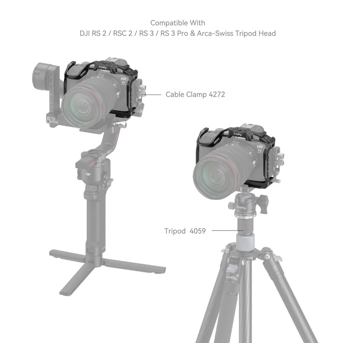 SmallRig Black Mamba Camera Cage for Canon EOS R6 Mark II 4161 - Image 6