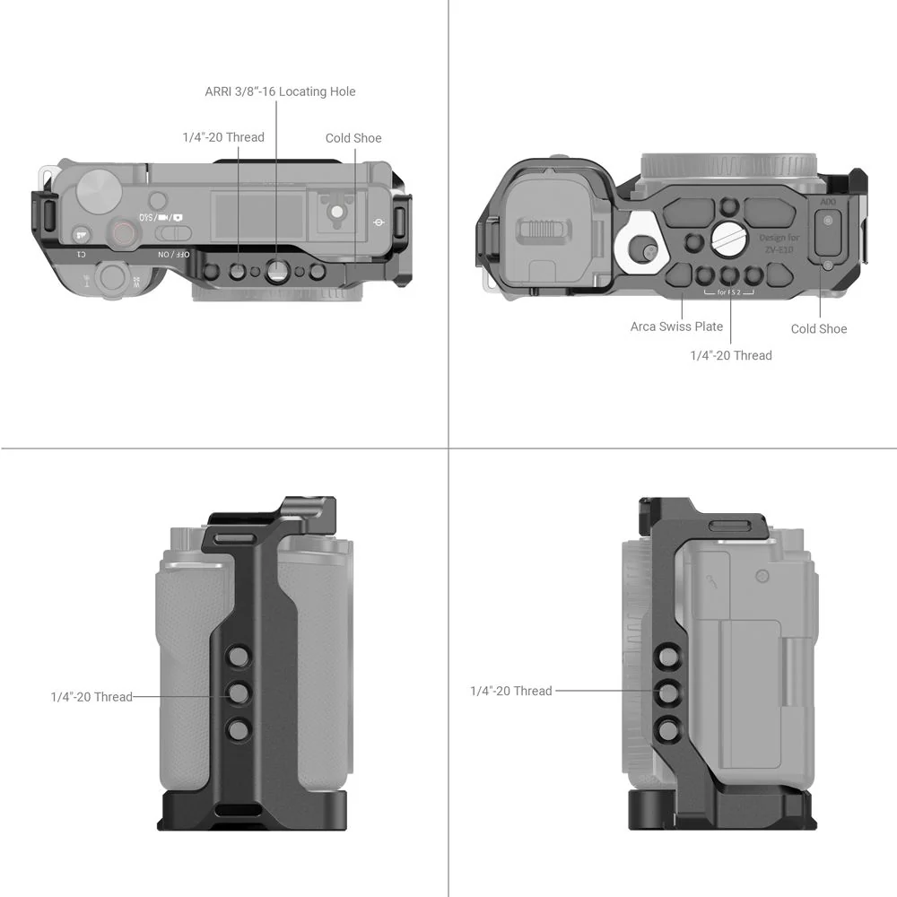 SmallRig Cage for Sony ZV-E10 3531B - Image 4