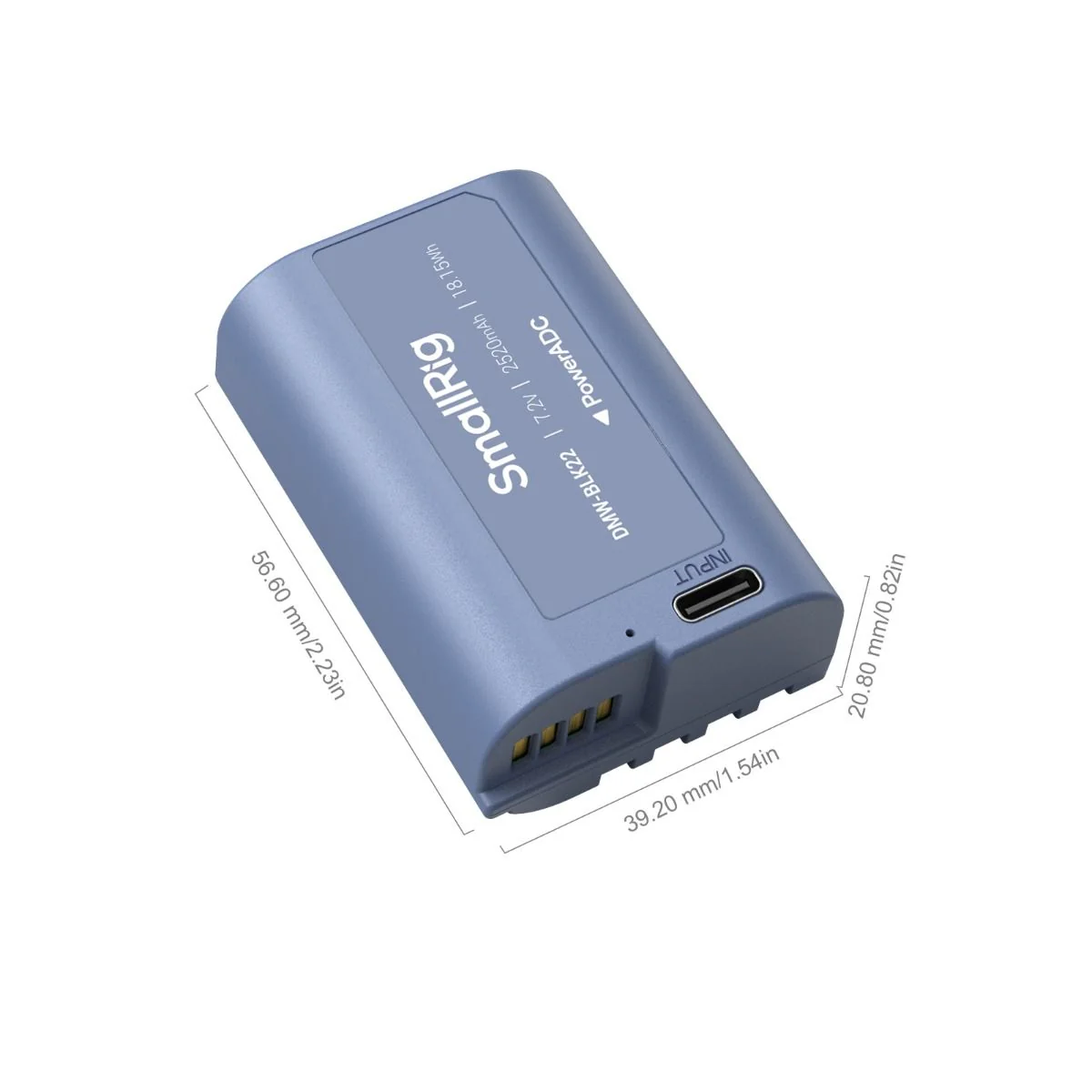 SmallRig DMW-BLK22 USB-C Rechargeable Camera Battery 4906 - Image 7
